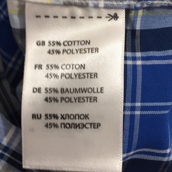 Harbor Bay HB Mens Button Shirt Plaid Long Sleeve Size 3XL - Picture 6 of 6